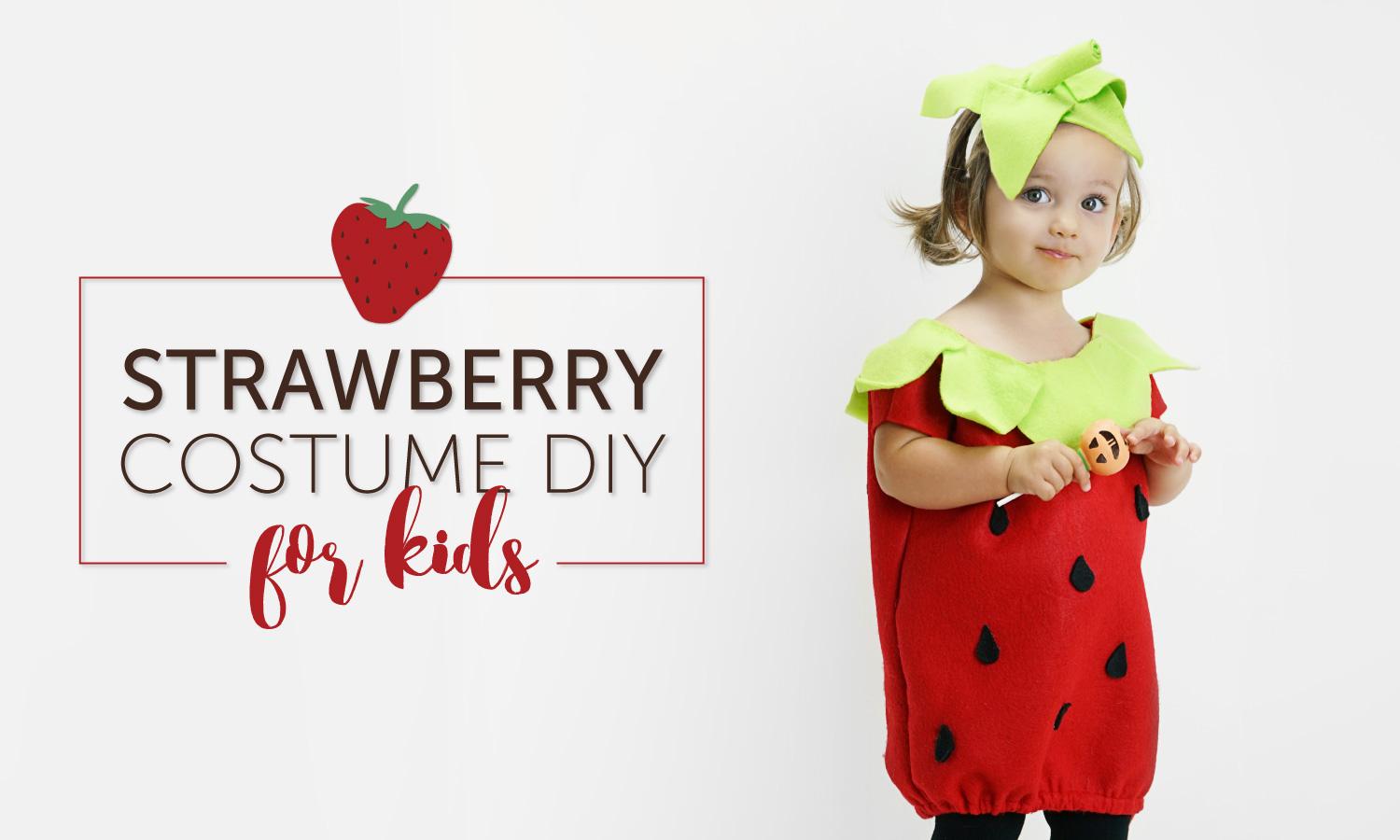 DIY Strawberry Costumes for the Whole Family