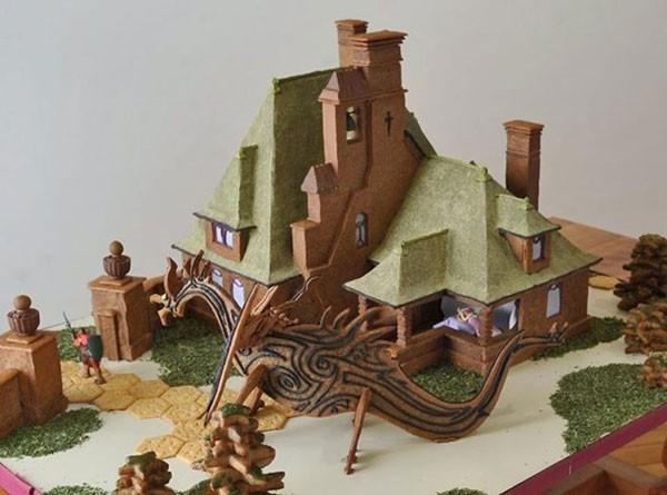 Sleeping Beauty Gingerbread Castle